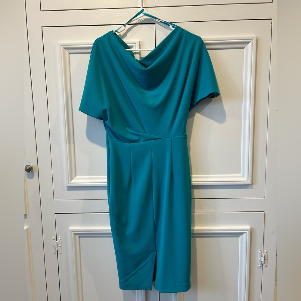 Off one shoulder dress, size women’s Small, fully lined and form fitting.